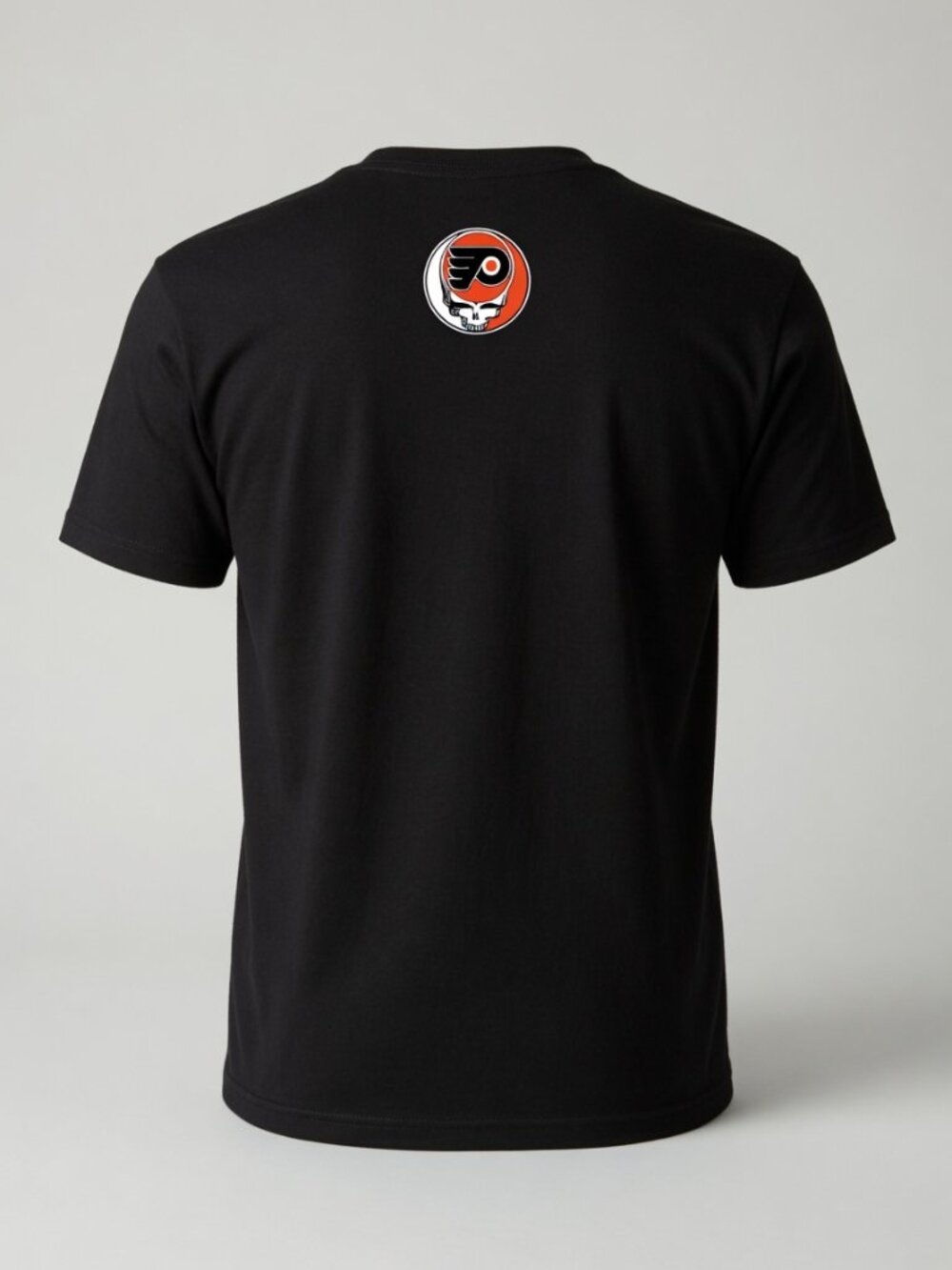 Philadelphia Flyers Grateful Dead Stealie Tee Shirt NWT Black Hockey Graphic - Picture 2 of 3